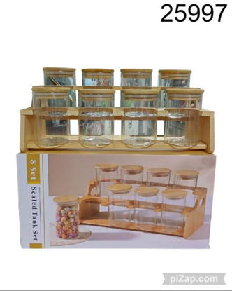 Imagen de ESPECIERO BAMBOO CON 8 FRASCOS 3.26